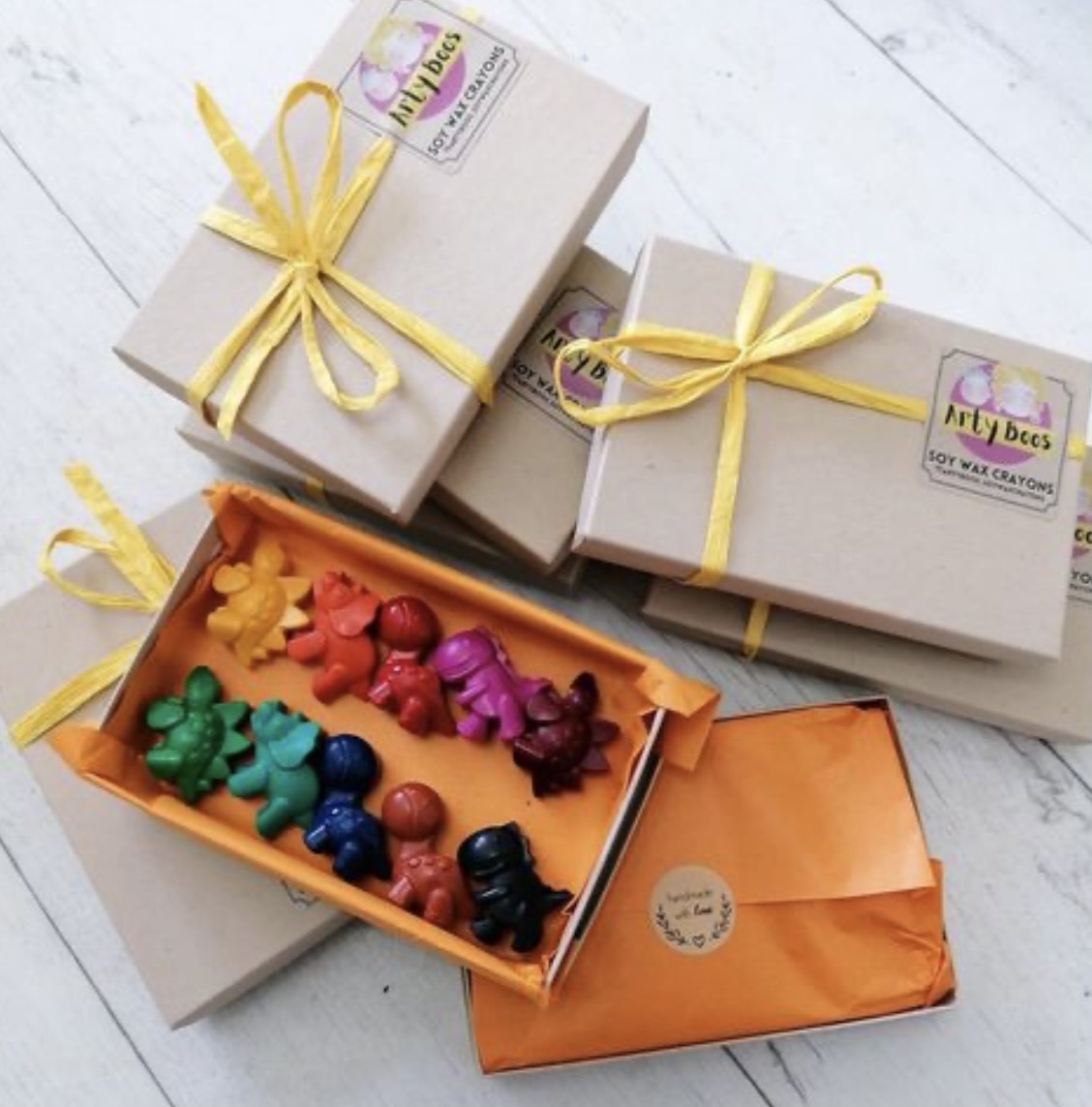 10 Soy Wax Dinosaur Crayons by Arty Boos Small Market