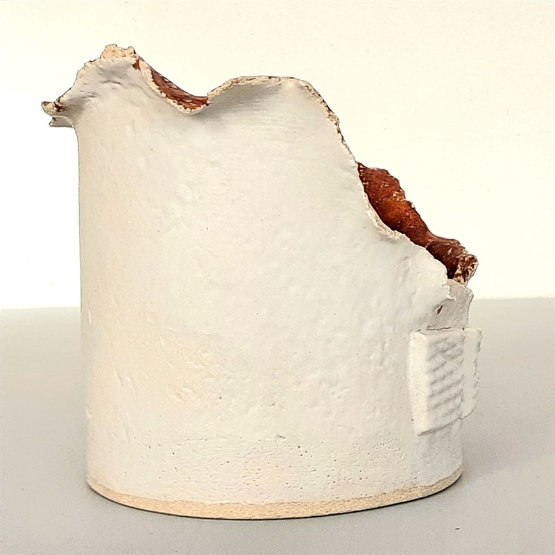 Burnt orange ceramic candle holder by 2minty studio Small Market