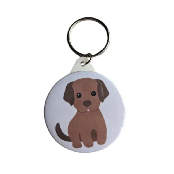 Chocolate Labrador Dog Keyring Labrador Gifts by The Gift Pixie