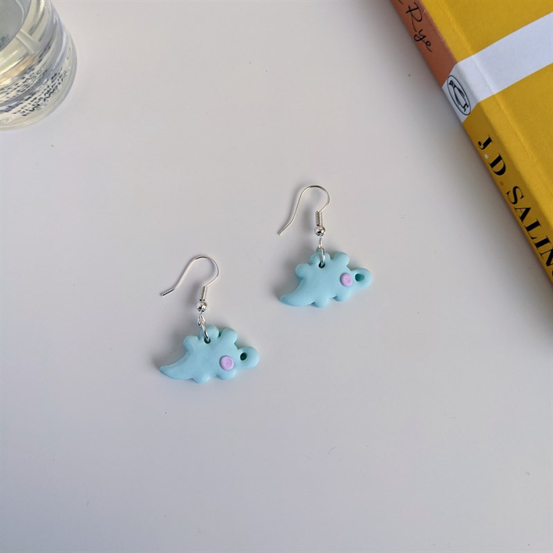 Dinosaur Polymer Clay Earrings by The Waterlily Studio Small Market