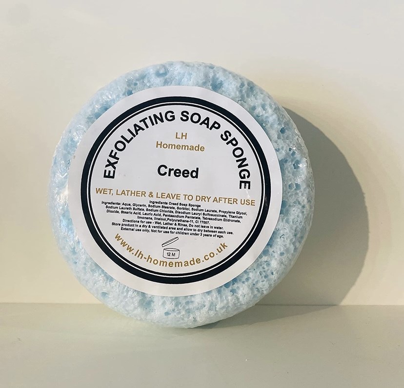 Exfoliating Soap Sponge Highly Scented by LH Homemade Small Market