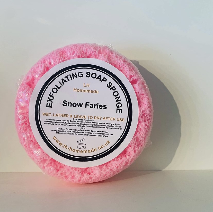 Exfoliating Soap Sponge Highly Scented by LH Homemade Small Market