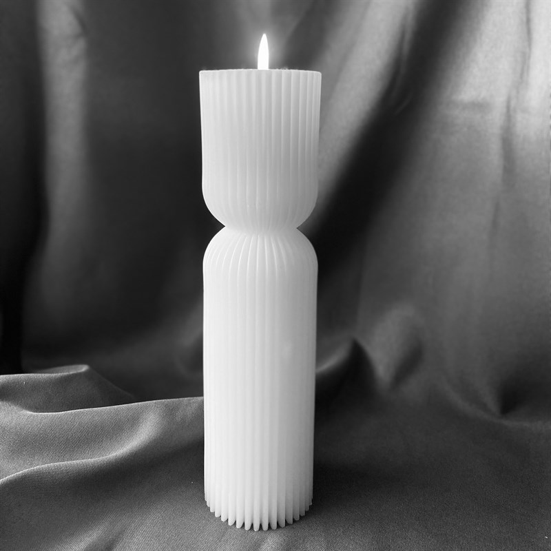 Florence Decorative Pillar Candle by Heart & Soul Candle Co Small Market