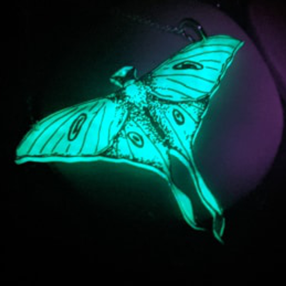 Glow In The Dark Luna Moth Earrings By Art By Kellii Small Market Glow In The Dark Luna Moth Earrings By Art By Kellii Small Market