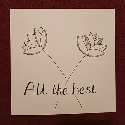 All The Best Flowers Handmade Card 1