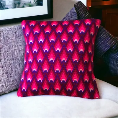 Art Deco Style Needlepoint Cushion 1