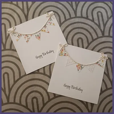 Birthday Bunting Handmade Card 7