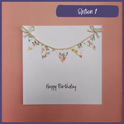 Birthday Bunting Handmade Card 8