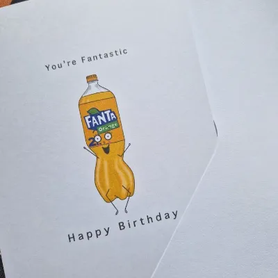 Birthday Card, You&#39;re Fantastic. Cut 1