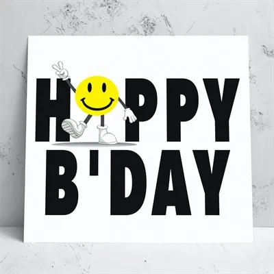 Birthday Smiley Greeting Card