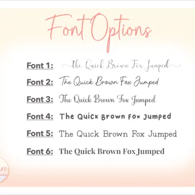 Font Options