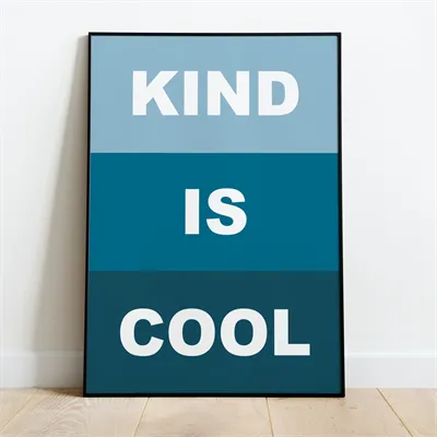 Blue Kind Is Cool Print 1