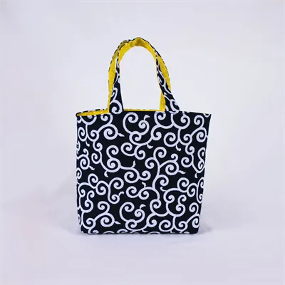 Blue Mini Tote Bag | Japanese Design 1