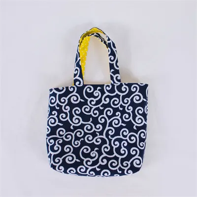 Blue Mini Tote Bag | Japanese Design 3