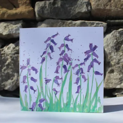 Bluebell Greetings Card floral flowers p 3