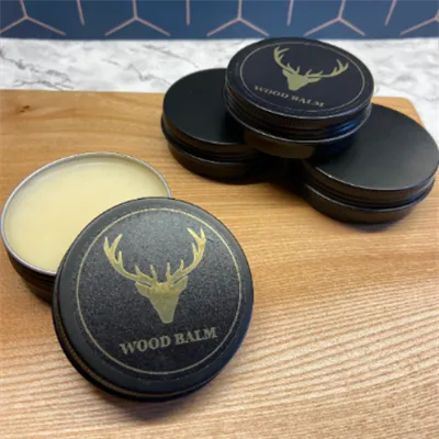 Wood Balm Tin open