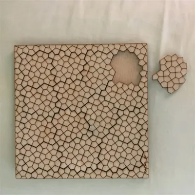 Cairo pattern tessellation Tray Puzzle piece removed