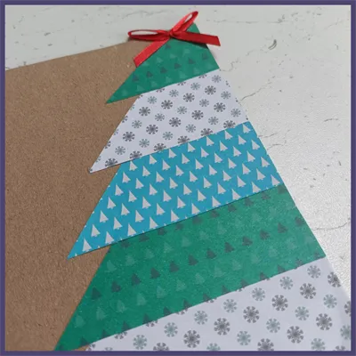 Christmas Tree Handmade Card 4
