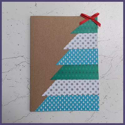 Christmas Tree Handmade Card 5