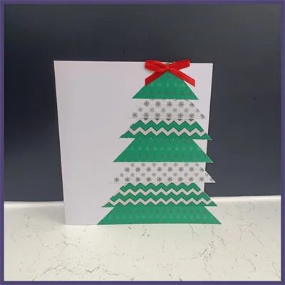 Christmas Tree Handmade Card 6