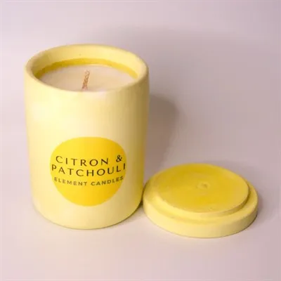 Citron & Patchouli lid off label down