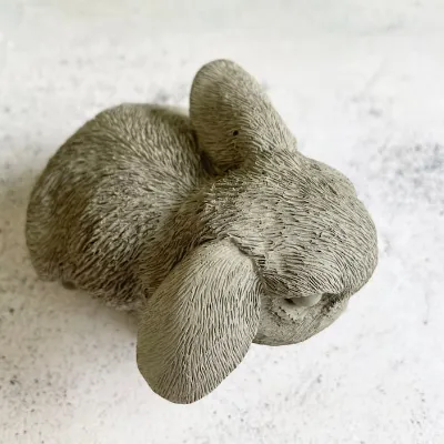 Concrete rabbit statue | pet loss | conc 6