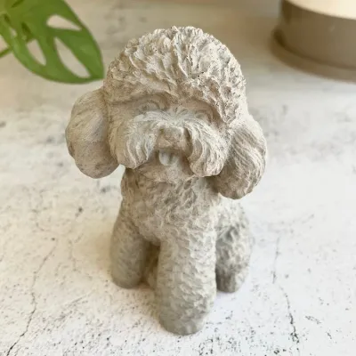 Concrete teddy dog statue | pet statue | 1