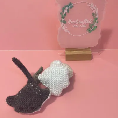 Crochet sting ray toy 3