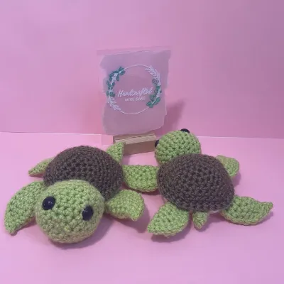 Crochet turtle toy 3