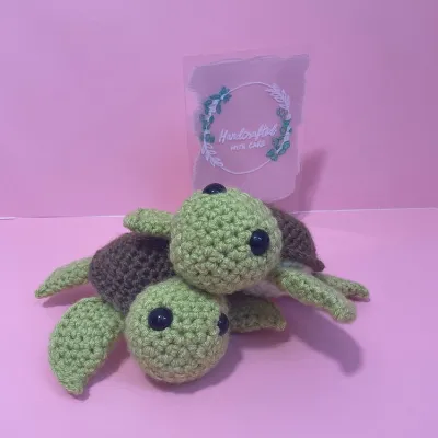 Crochet turtle toy 7