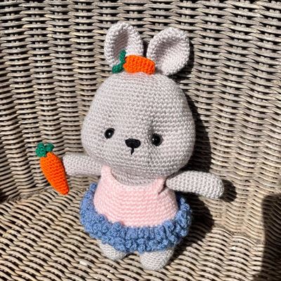Crocheted Bunny In A Dress by double crochet that