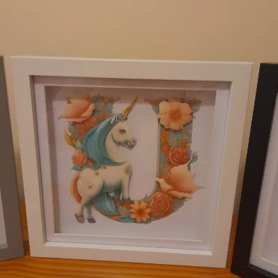 Cute Alphabet Shadow Box, Layered Cardst 5