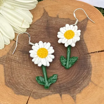 Cute Daisy Flower Earrings 1