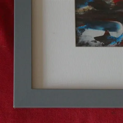 'Dà zhuàng Great Power' acrylic painting showing mount and frame