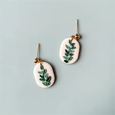 Delicate Lavender Plant Earrings 1