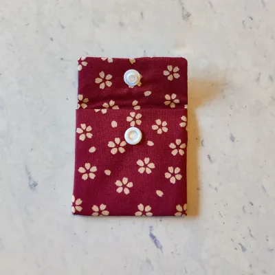 Discreet Sanitary Pouch Japanese Flower 6