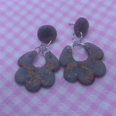 Dusk shimmer Flower petal Dangles 2