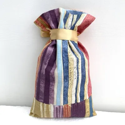 Eco Friendly Colourful Striped Gift Bag Back 4