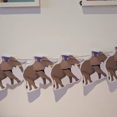 Elephant Party Bunting 2