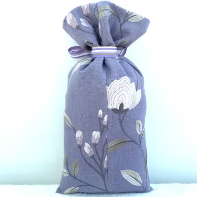 Embroidered Purple Floral Gift Bag 5