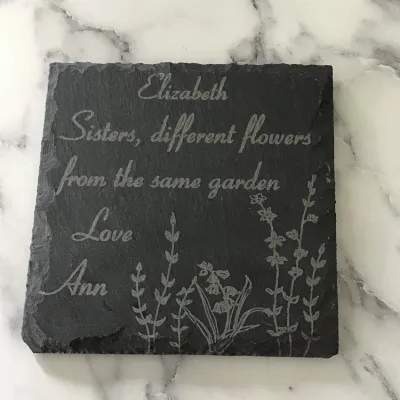 Engraved Coaster, Personalised Gift 3
