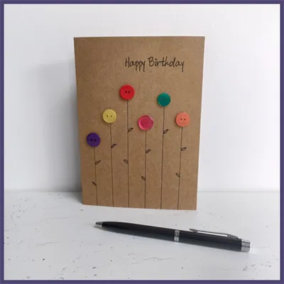 Extra Large Flowers, Handmade Card 3