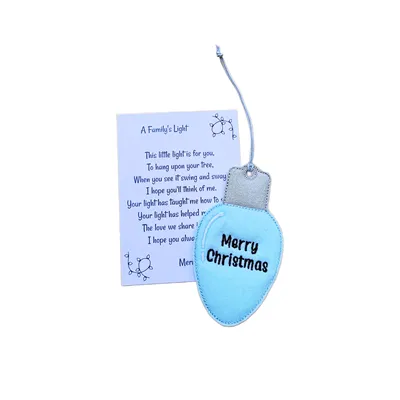 Family Christmas Lightbulb Ornament 1