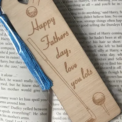 Father’s Day personalised bookmark laser 4