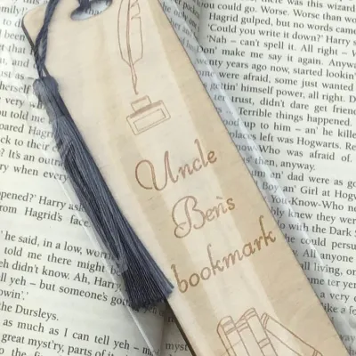 Father’s Day personalised bookmark laser 8