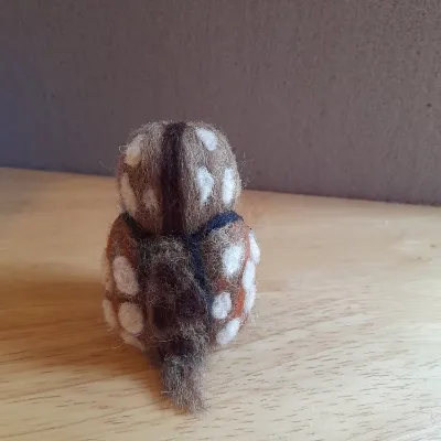 Felted Owl-Felted Animal Sculpture,Needl 4