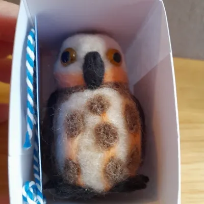 Felted Owl-Felted Animal Sculpture,Needl 7