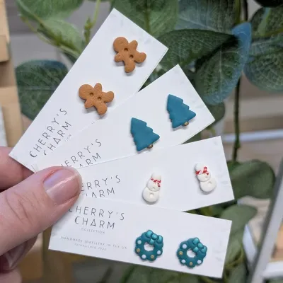 Festive Christmas Stud Earrings 2