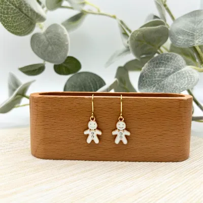 Festive Holiday Enamel Charm Earrings 3