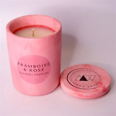 Framboise & Rose lid off label up